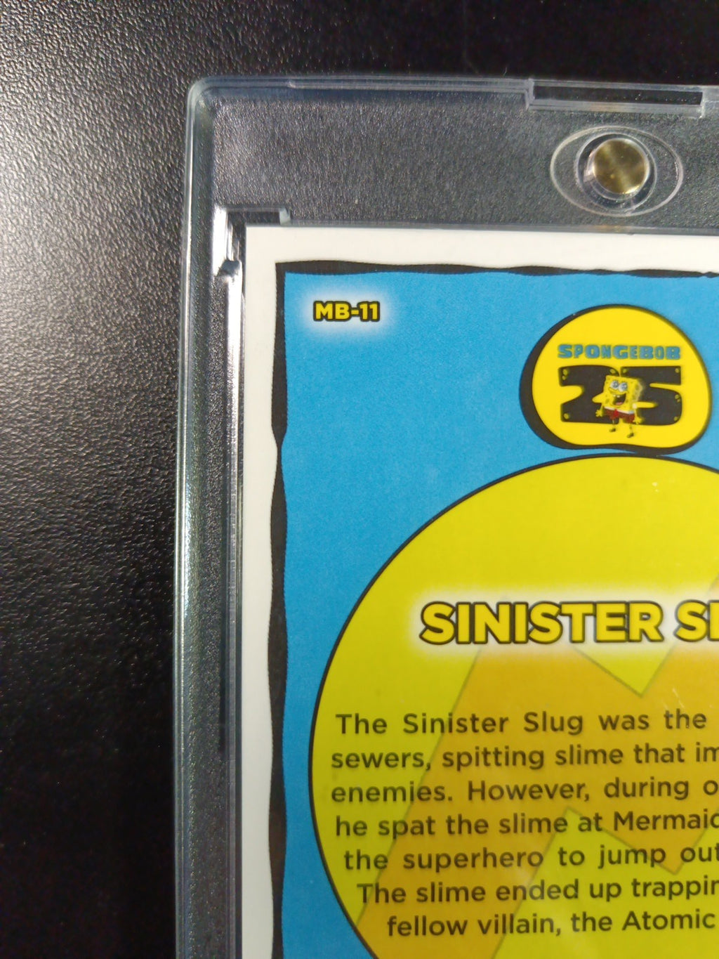 SpongeBob 29/50 Gold Refractor Sinister Slug Topps Chrome 2025 Worm Card /50