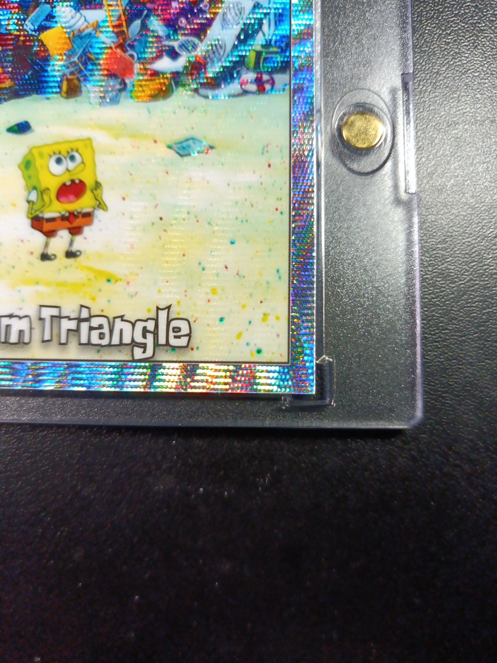 SpongeBob # 152/175 Silver Wave Refractor Bikini Bottom Triangle Card Topps /175