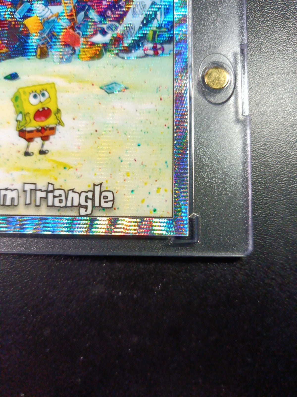 SpongeBob # 152/175 Silver Wave Refractor Bikini Bottom Triangle Card Topps /175