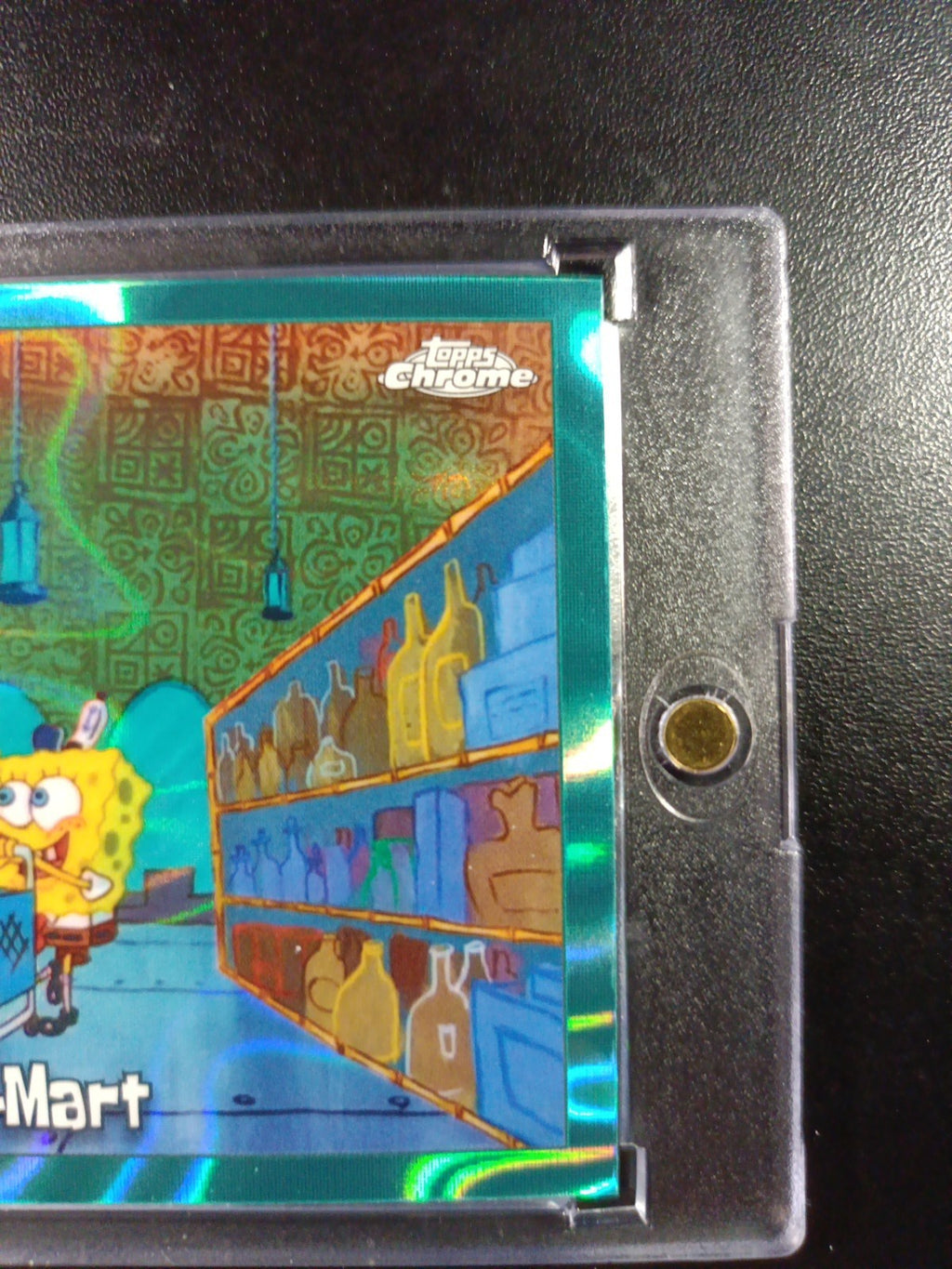 SpongeBob 124/199 Barg'N-Mart Shopping Aqua Lava Refractor Card Topps /199