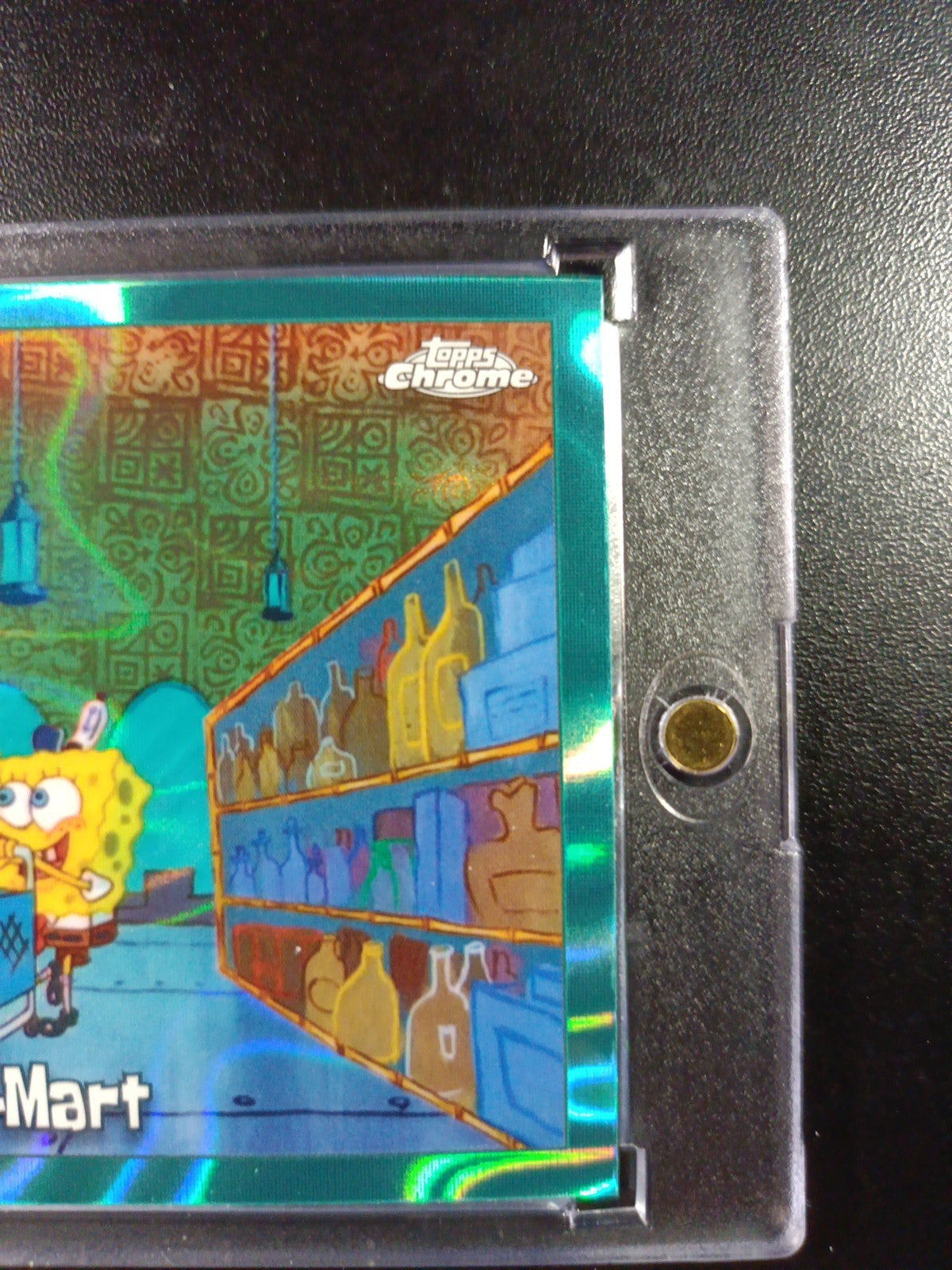 SpongeBob 124/199 Barg'N-Mart Shopping Aqua Lava Refractor Card Topps /199