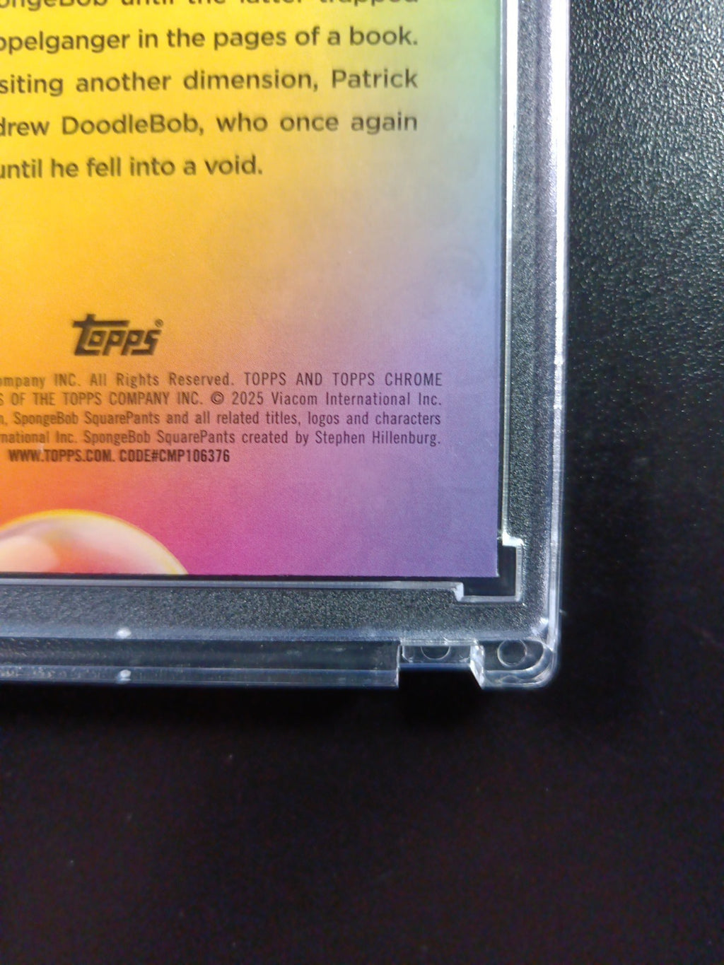 SpongeBob DoodleBob #2 Refractor Parallel Trading Card Topps Chrome 2025