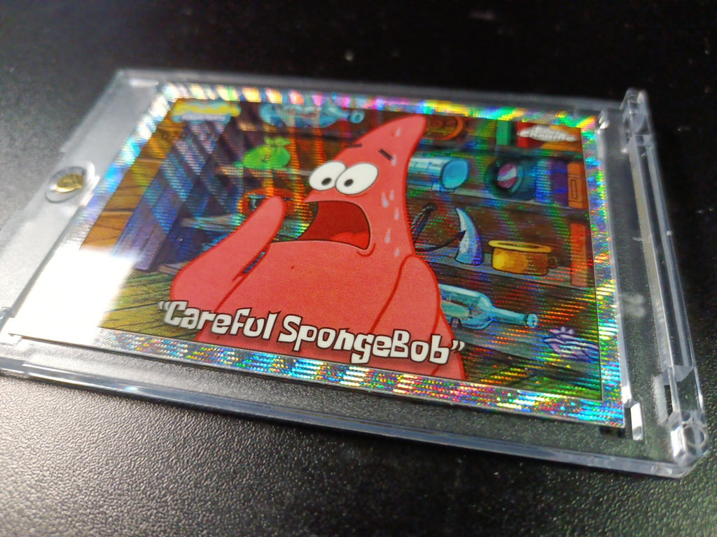 SpongeBob # 20/175 Silver Wave Refractor Patrick Careful SpongeBob Card /175