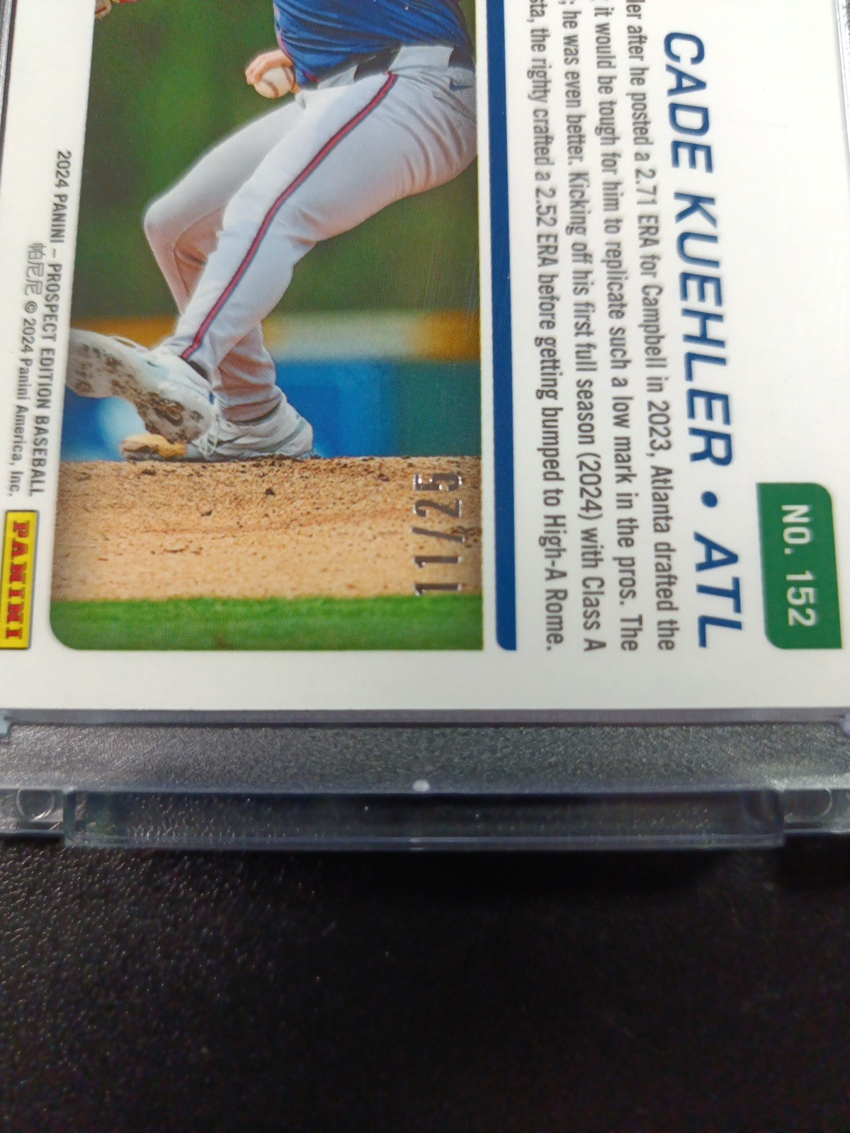 Cade Kuehler # /25 Rare Rookie Atlanta Mojo Prizm Baseball Card MLB