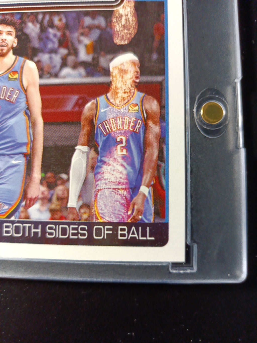 ERROR CARD 2025-26 Topps Basketball Card Shai Gilgeous Chet Holmgren OKC Thunder