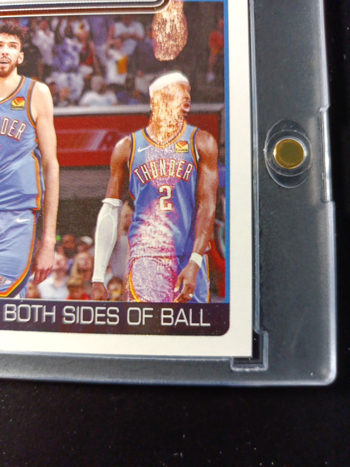 ERROR CARD 2025-26 Topps Basketball Card Shai Gilgeous Chet Holmgren OKC Thunder