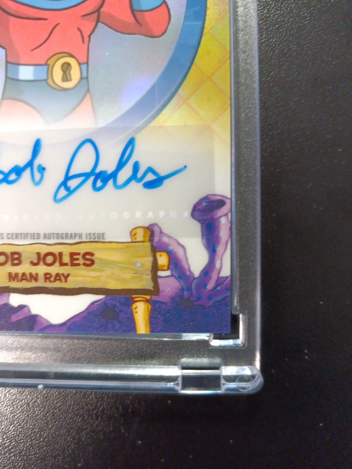 SpongeBob Autograph Man Ray Bob Joles Topps Chrome 2025 Refractor Card