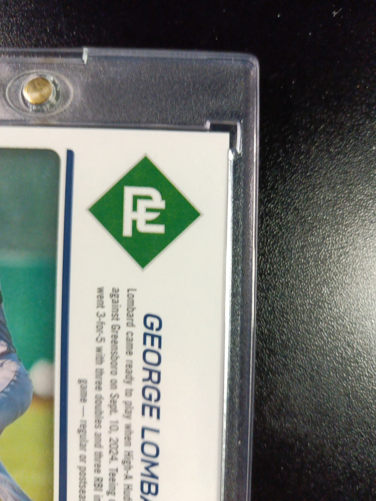 Yankees Rookie Autograph George Lombard Jr Prospect Glossy Baseball Card