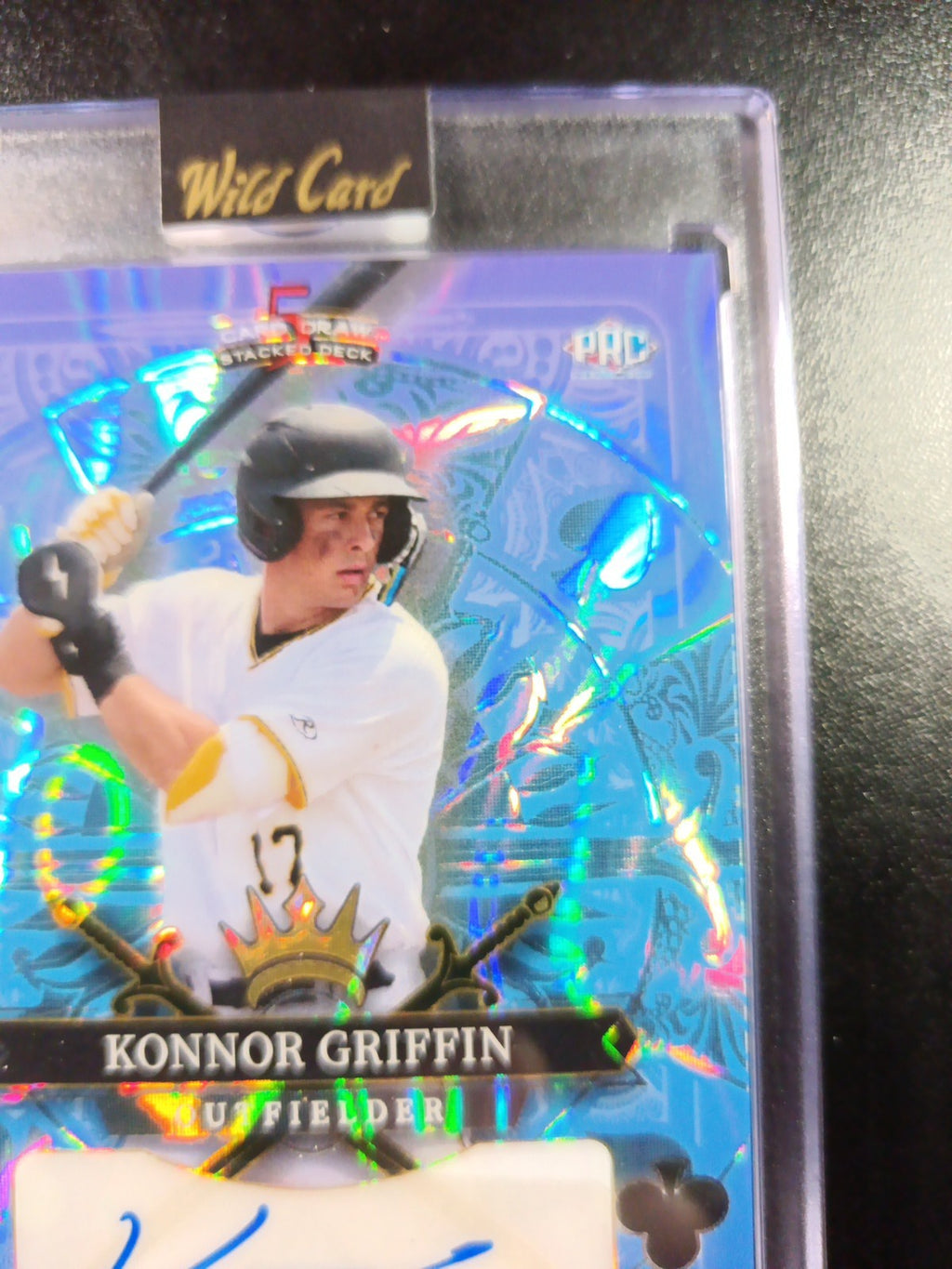 # 2/2 Autograph Konnor Griffin Blue Lava Prizm Refractor Baseball Wild Card