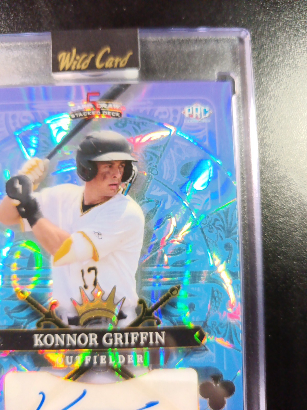 # 2/2 Autograph Konnor Griffin Blue Lava Prizm Refractor Baseball Wild Card