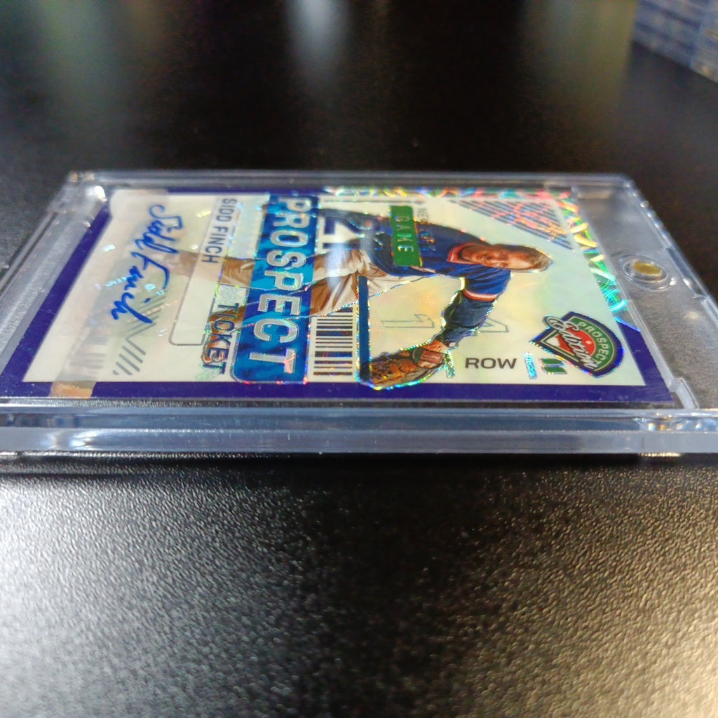 Sidd Finch # /49 Prospect Autograph Prizm Rare Sports Illustrated Baseball Card 