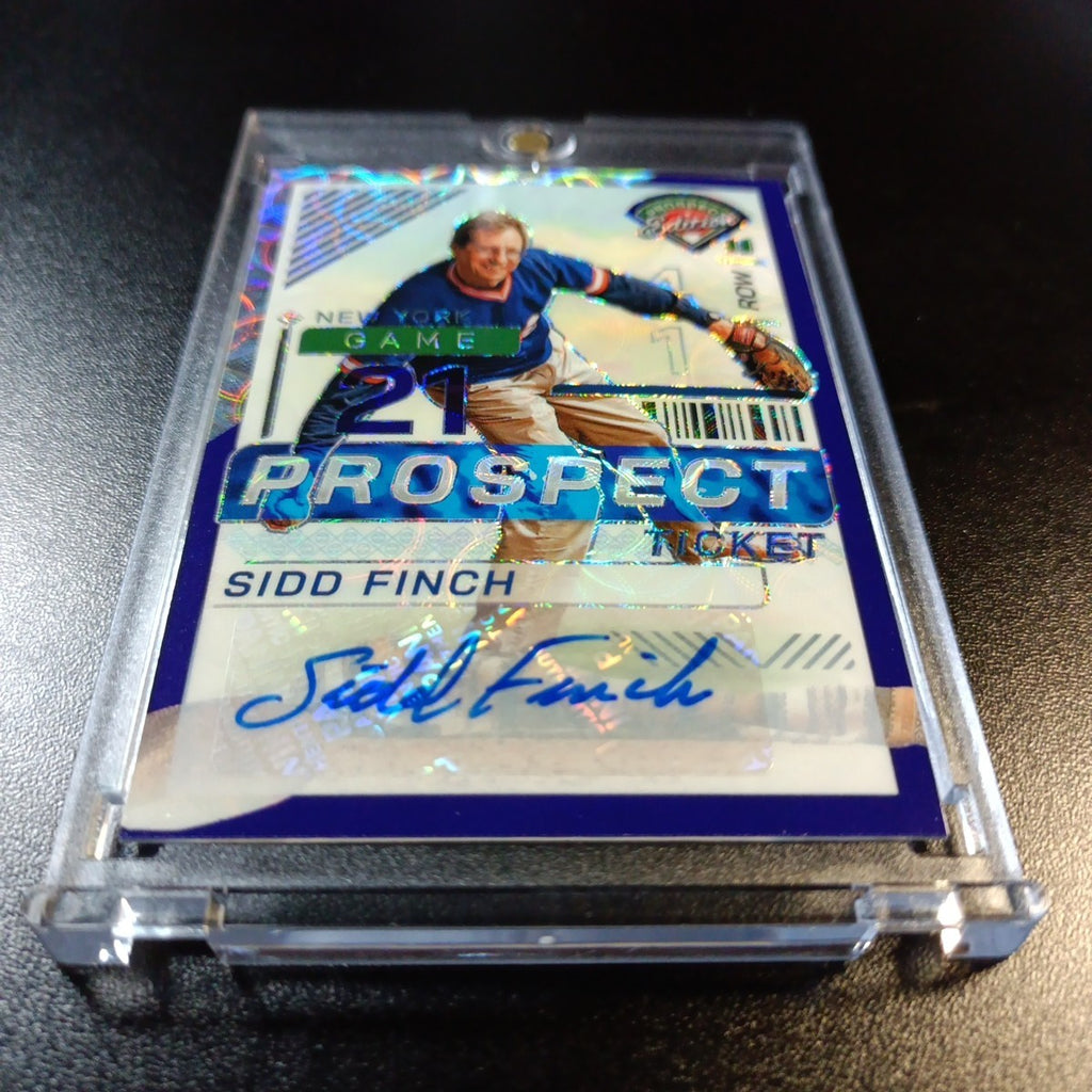 Sidd Finch # /49 Prospect Autograph Prizm Rare Sports Illustrated Baseball Card 