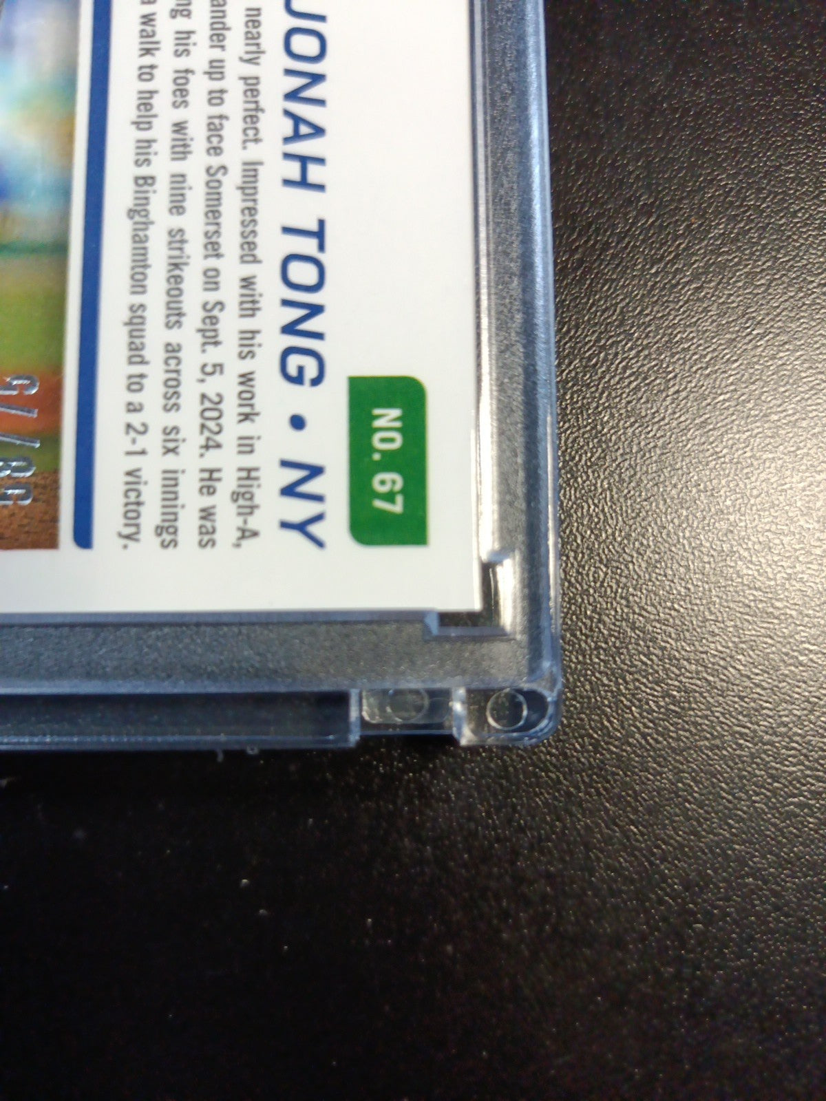 Jonah Tong # /75 Prospect Autograph Linticular Blue Prizm Rare Baseball Card 