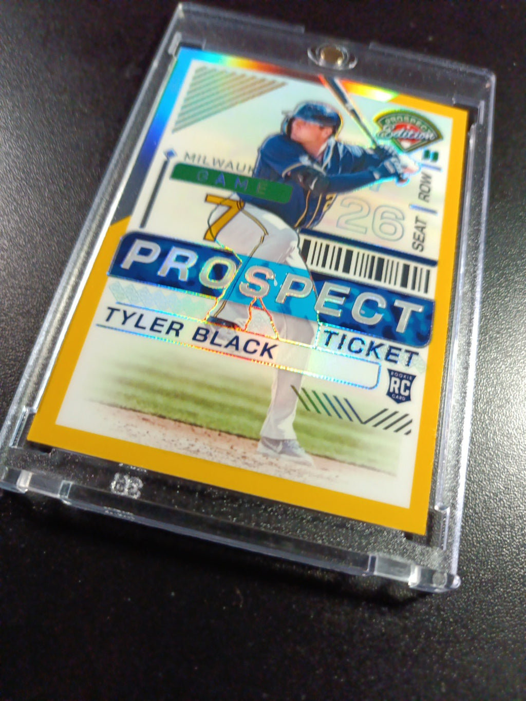 Tyler Black # /10 Panini Prospects Gold Prizm Refractor Baseball Card MLB