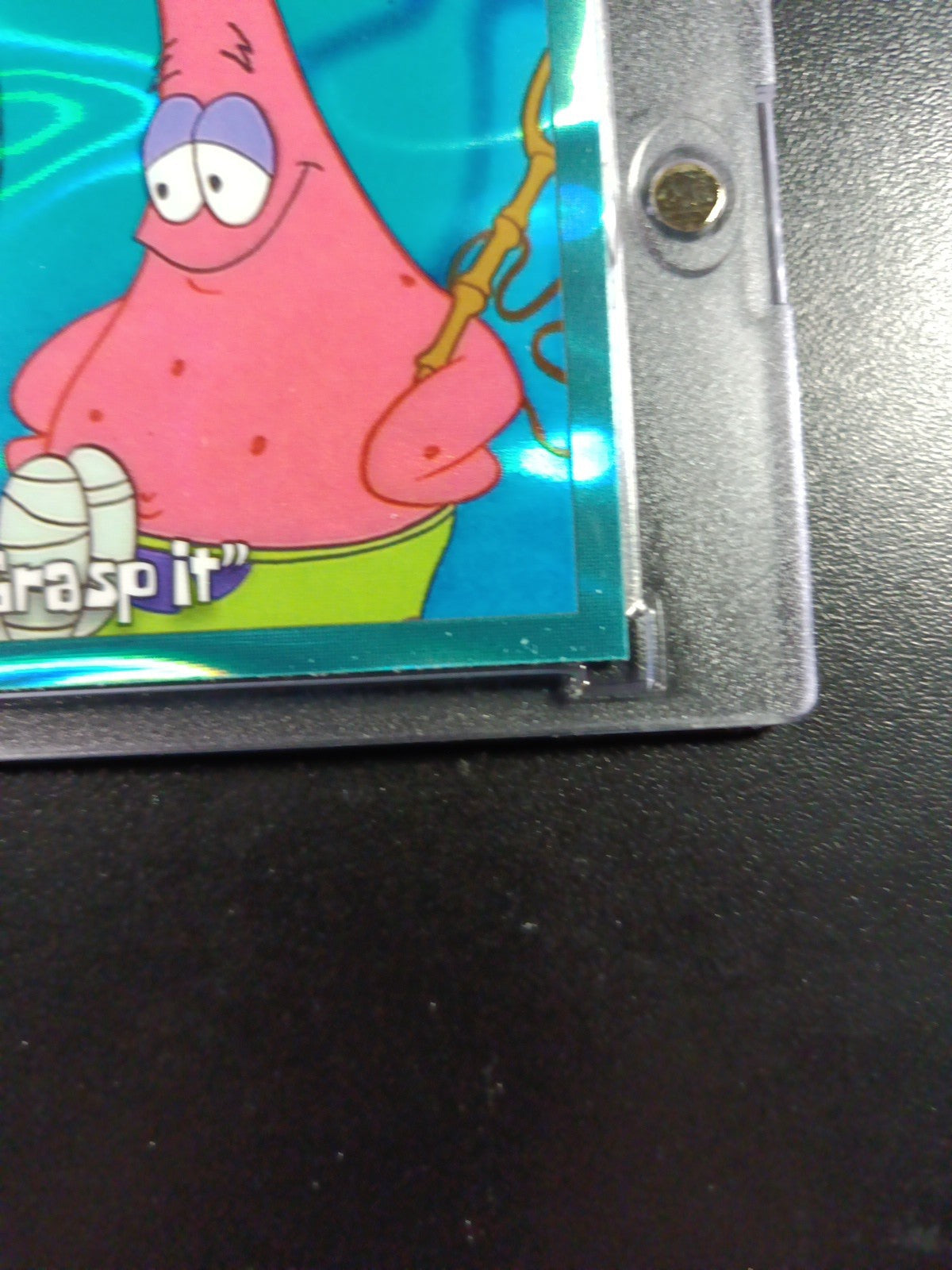 SpongeBob 121/199 Firmly Grasp It Squidward Aqua Lava Refractor Card Topps /199