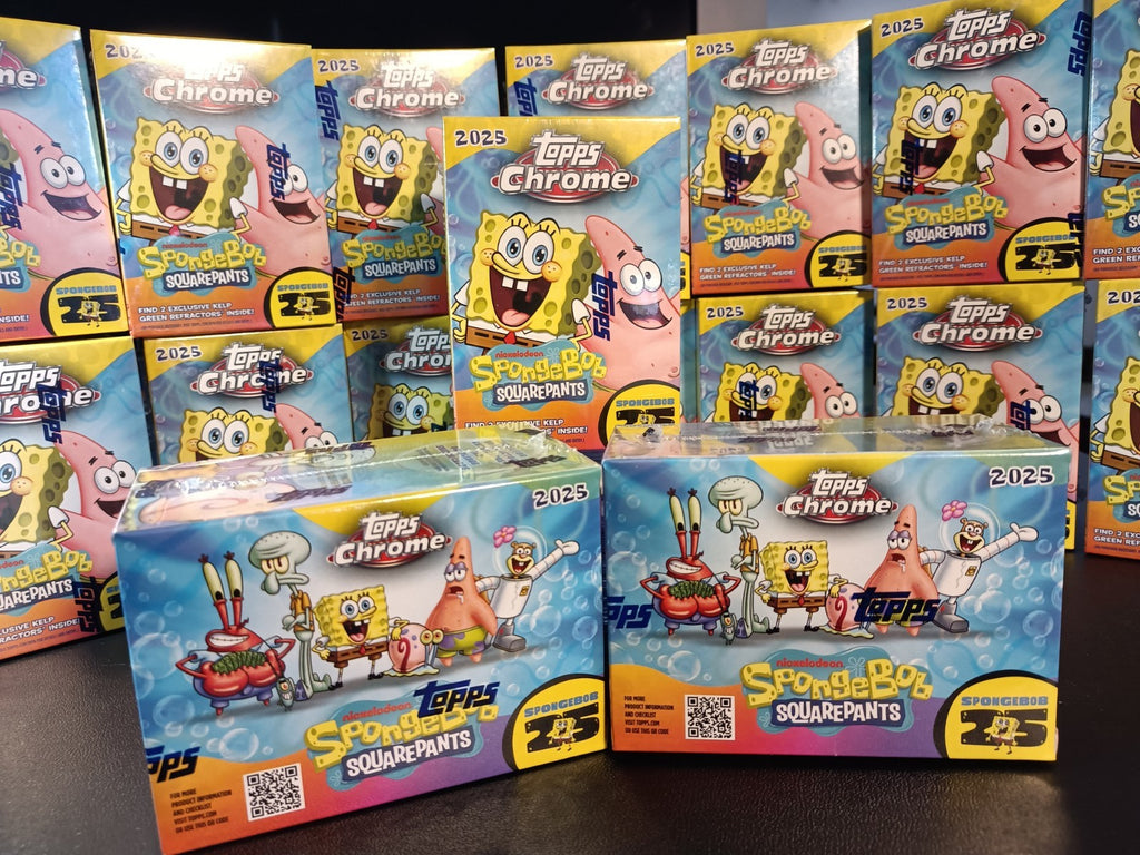 SpongeBob Cards Full Set # 1-200 Every Card In Padded Zipper Binder Topps Chrome