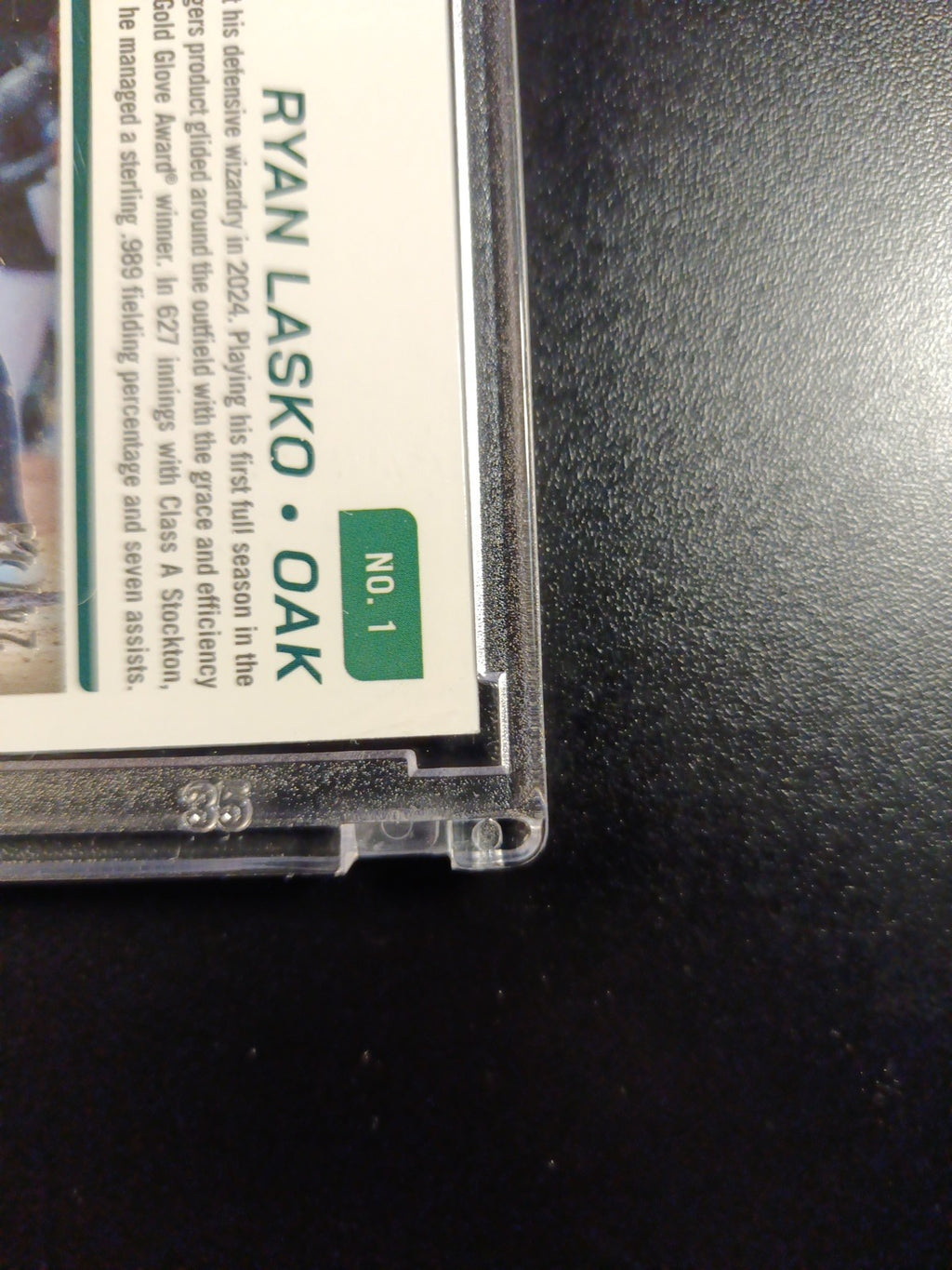 /75 Autograph Ryan Lasko Athletics Rookie Wave Prizm Baseball Card 