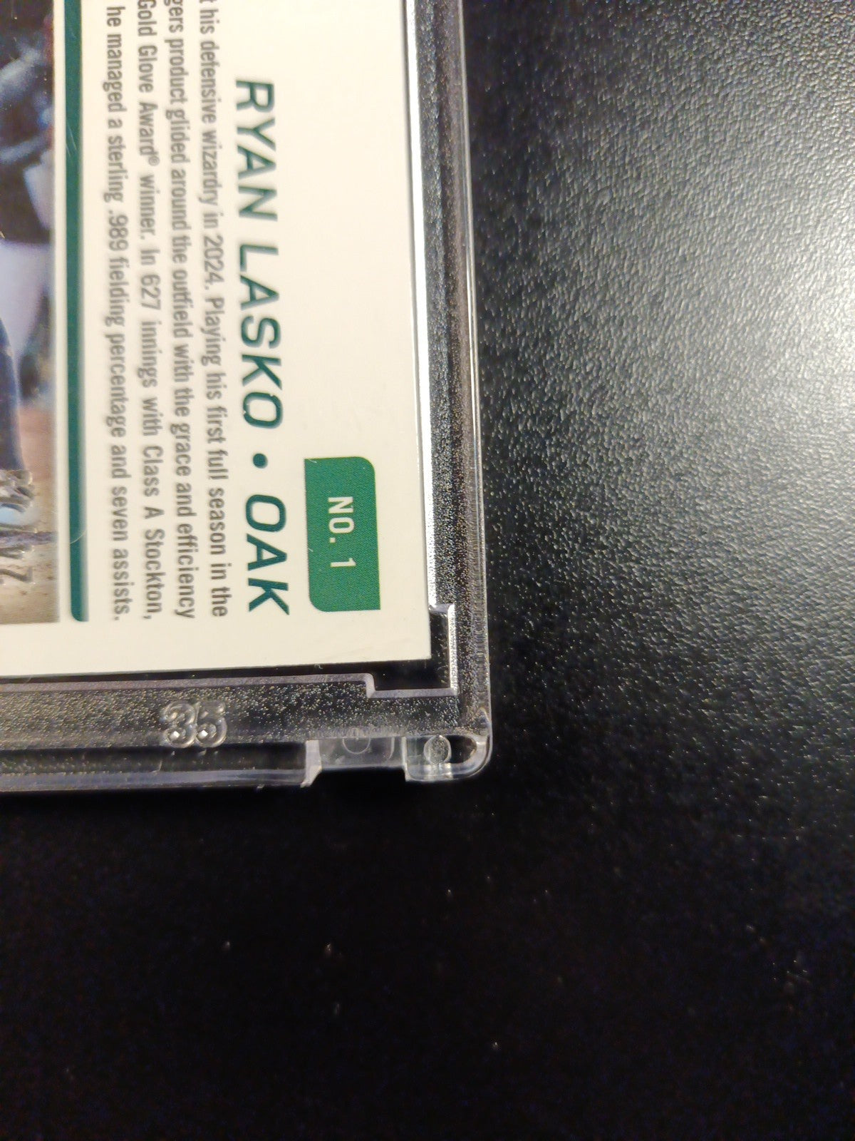 /75 Autograph Ryan Lasko Athletics Rookie Wave Prizm Baseball Card 