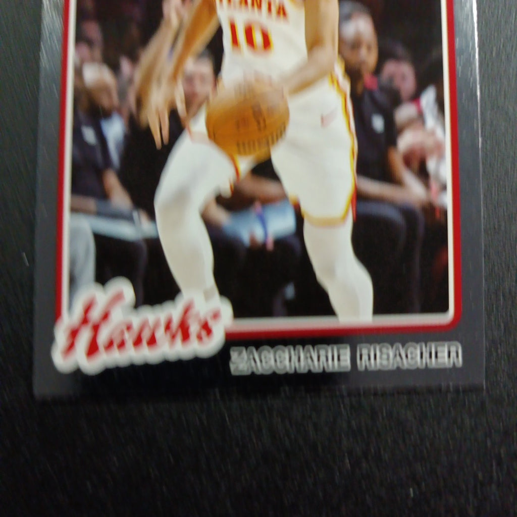 2025-26 Topps Basketball Card Zaccharie Risacher Silver Foil 45th Anniversary