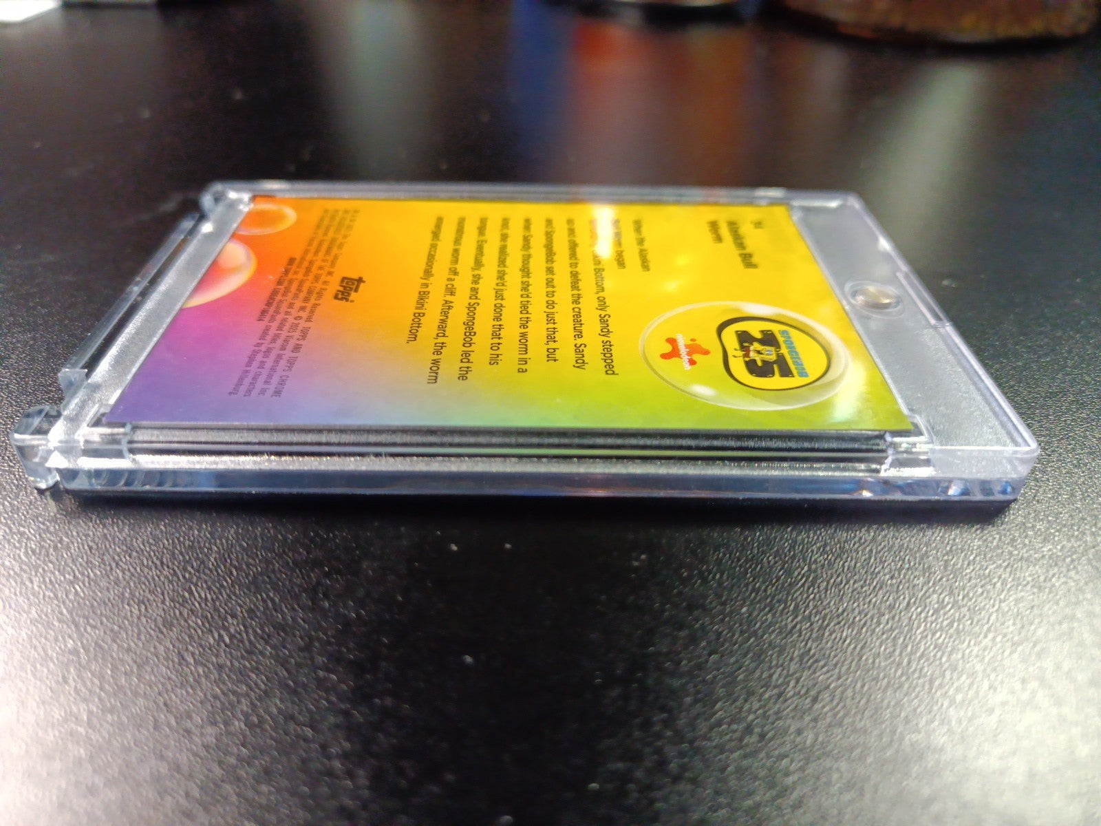 SpongeBob #1/25 Night Shift Manager Alaskan Bull Worm Cracked Ice Prizm Case Hit