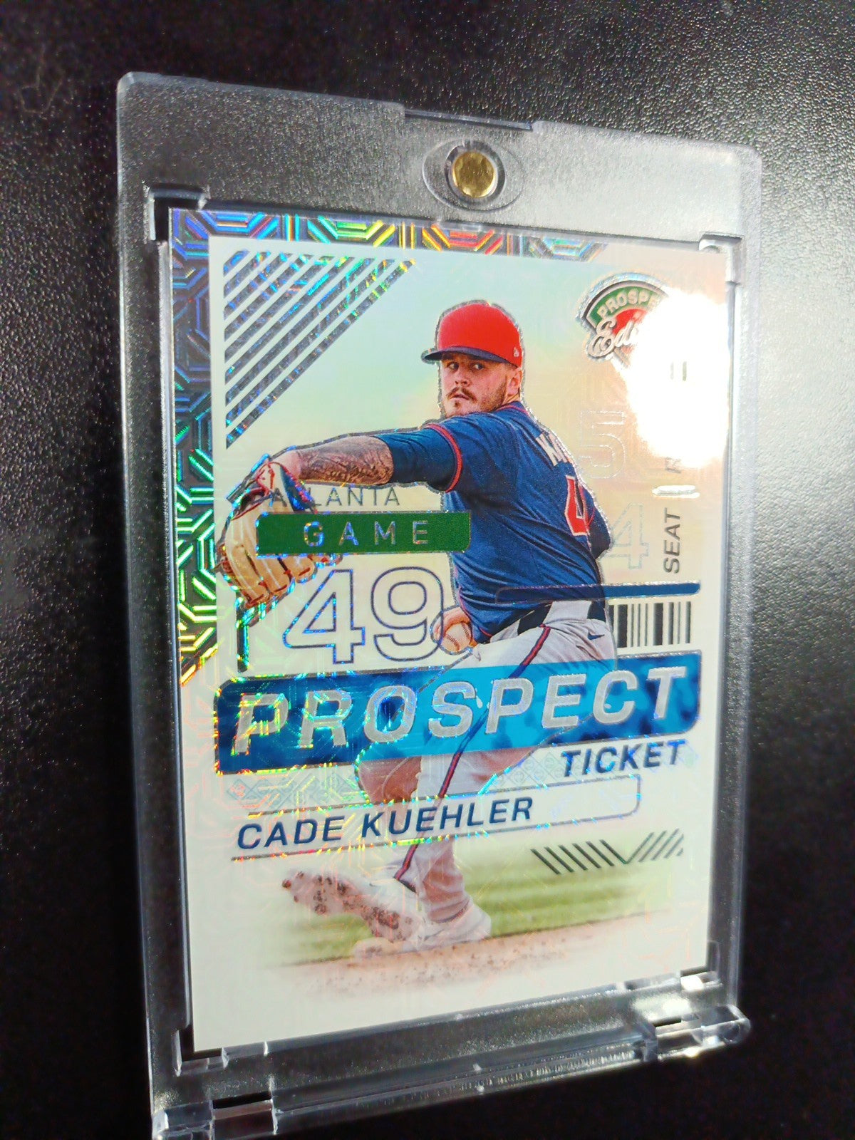 Cade Kuehler # /25 Rare Rookie Atlanta Mojo Prizm Baseball Card MLB