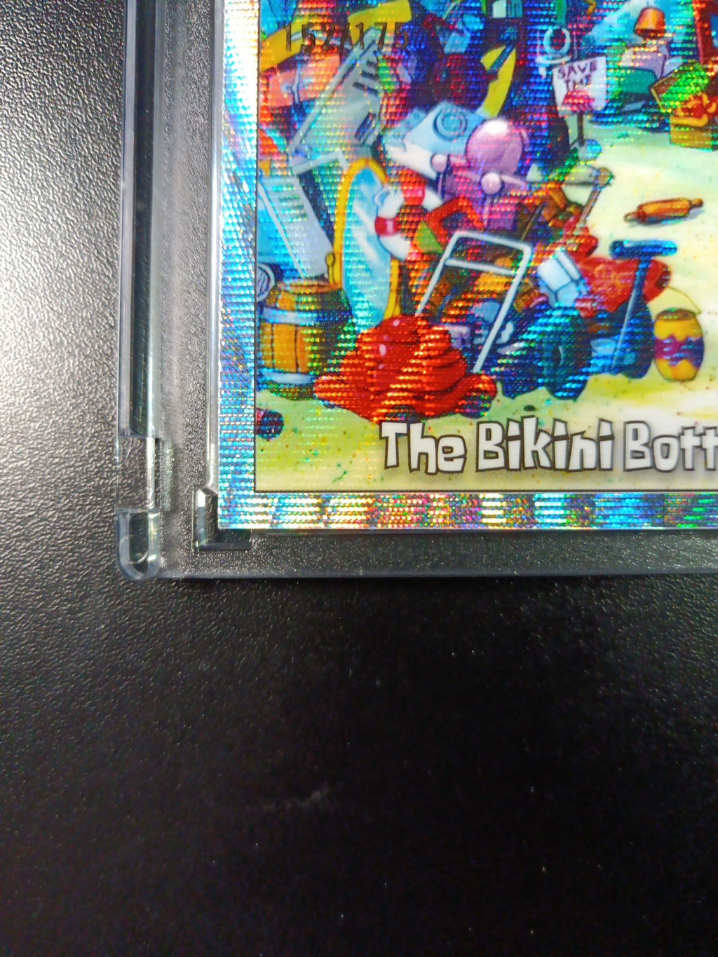 SpongeBob # 152/175 Silver Wave Refractor Bikini Bottom Triangle Card Topps /175