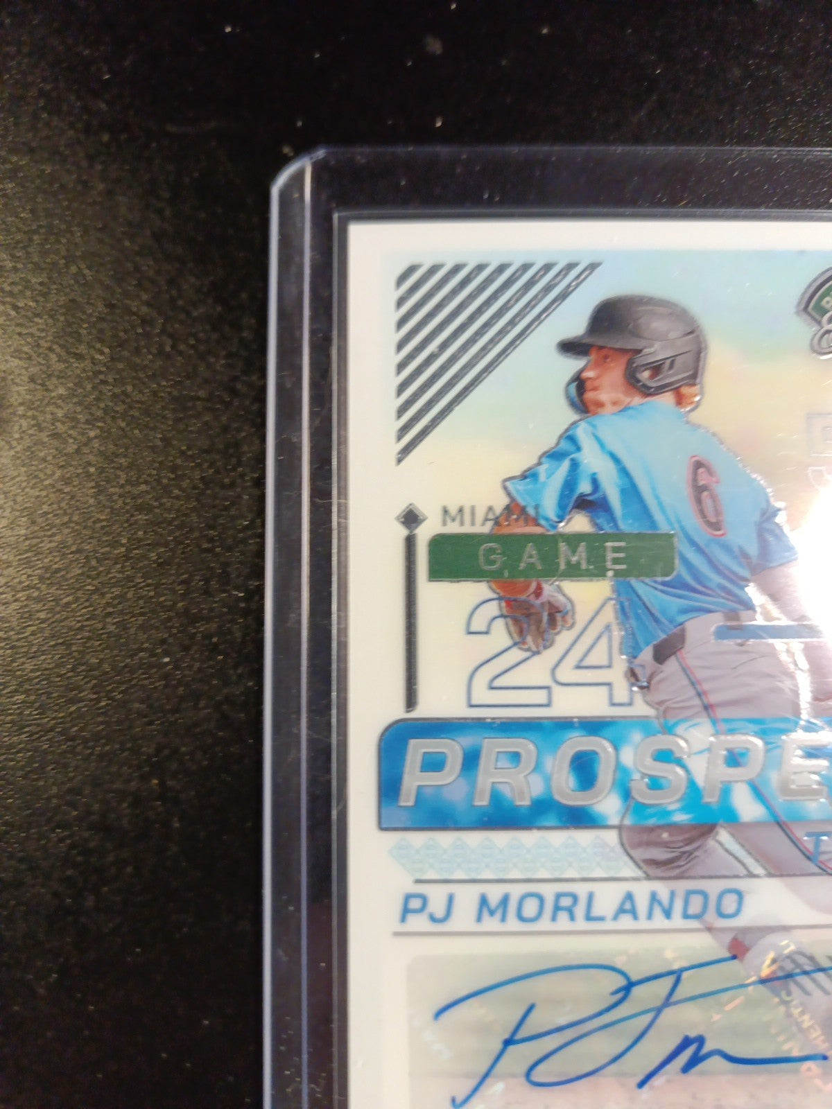 Autograph PJ Morlando Miami Marlins Rookie Baseball Card Panini Prospects 2024