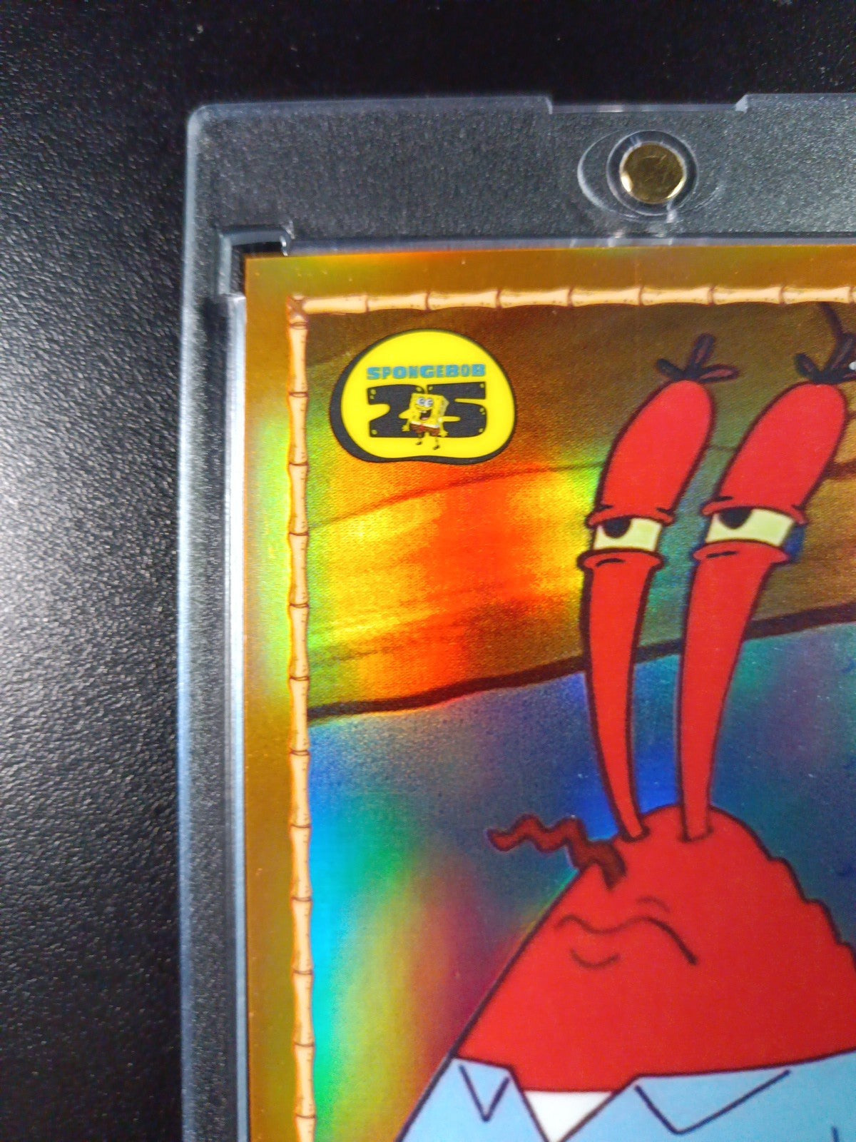 SpongeBob # /25 Mr. Krabs A Smelly Smell Orange Refractor Card Topps Case Hit