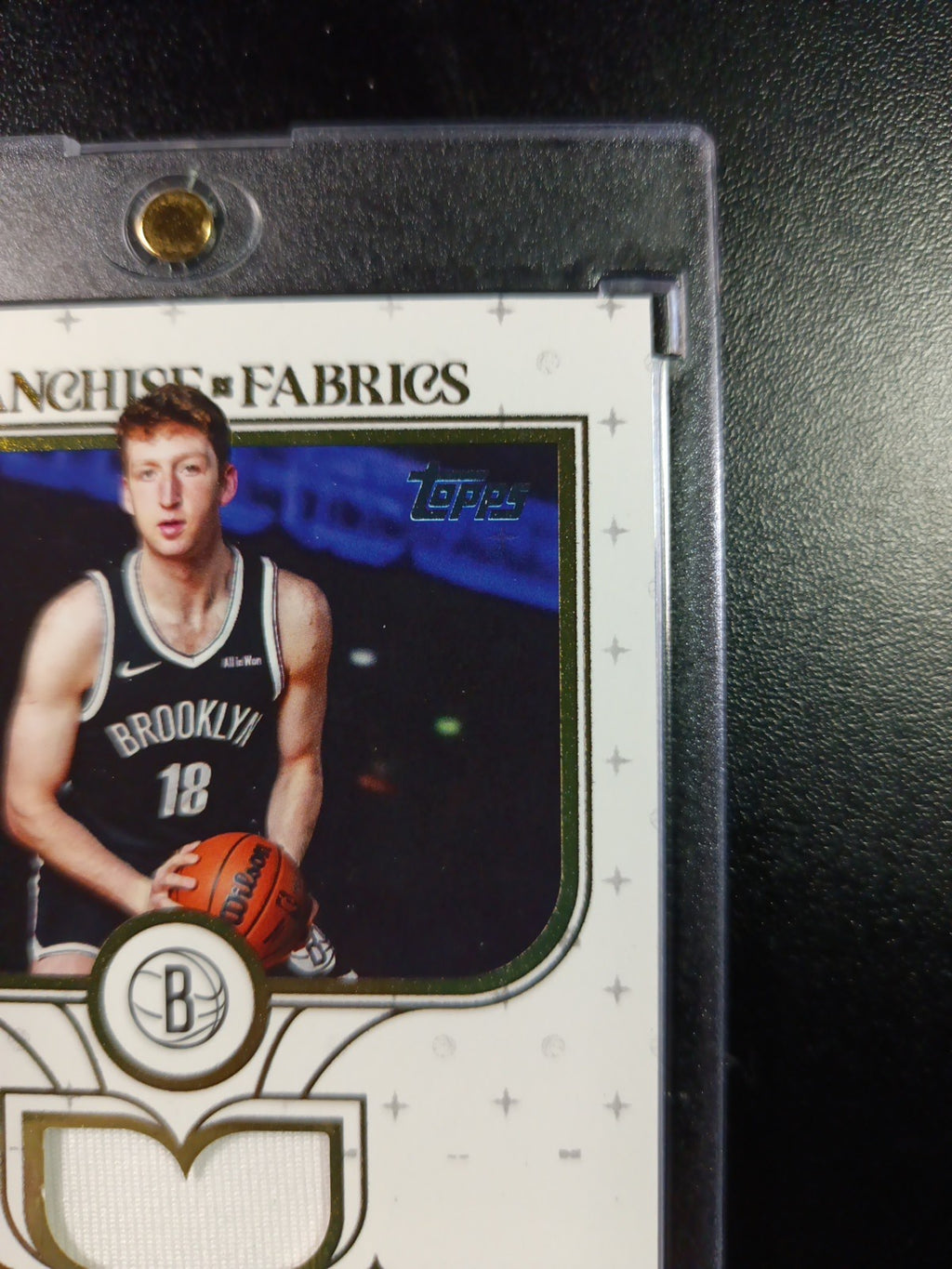 Danny Wolf Rookie Topps Basketball 2025-26 Jersey Patch Relic Franchise Fabrics 