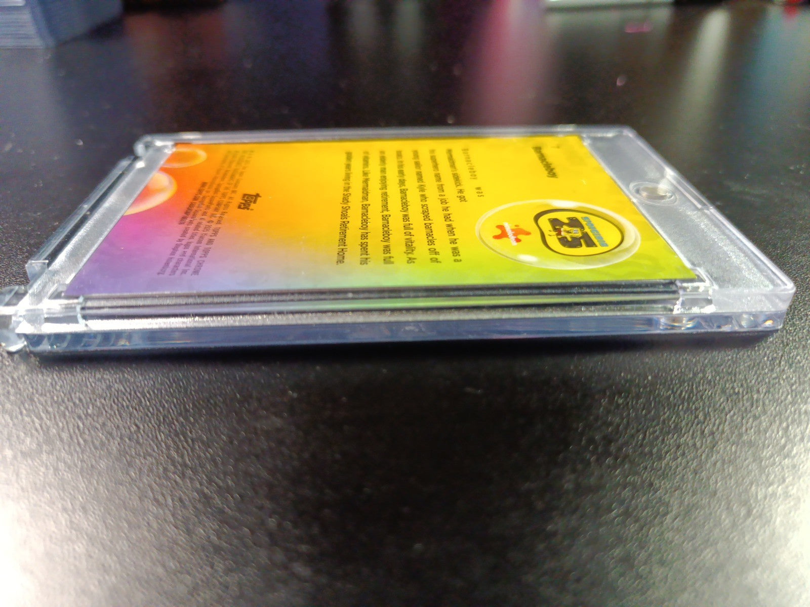 SpongeBob 130/150 Barnacleboy Mermaid Man Blue Refractor Card Topps Chrome /150