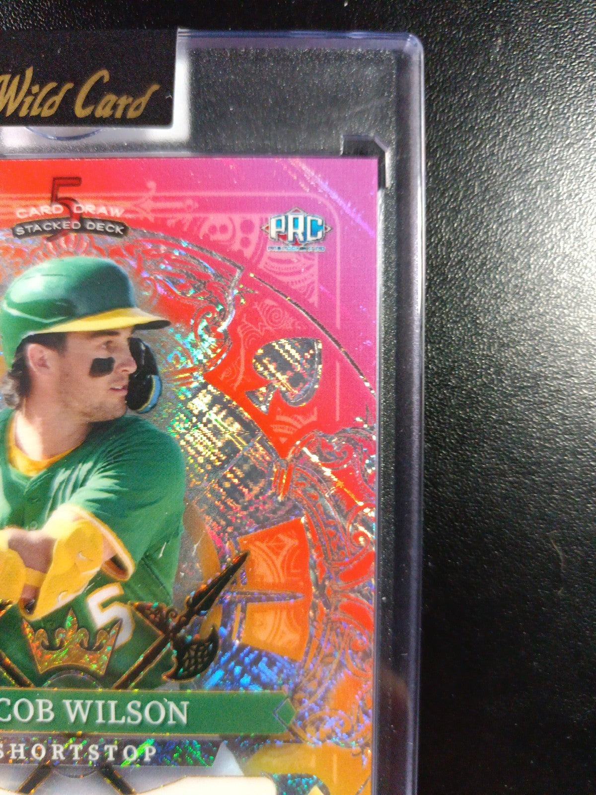 RARE # 1/1 Autograph Jacob Wilson Rainbow Prizm Rookie Baseball Wild Card /1