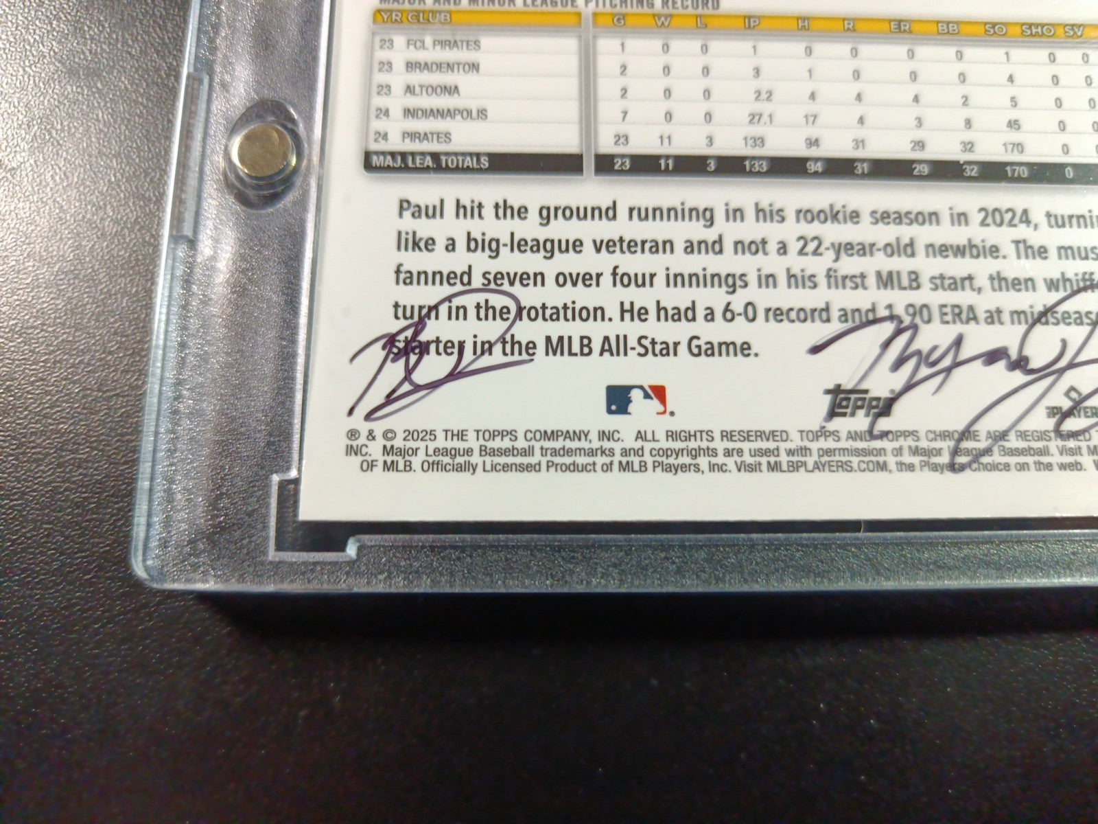 Paul Skenes Artist Sketch Baseball Card Topps All Star Rookie 2025 Gift Idea