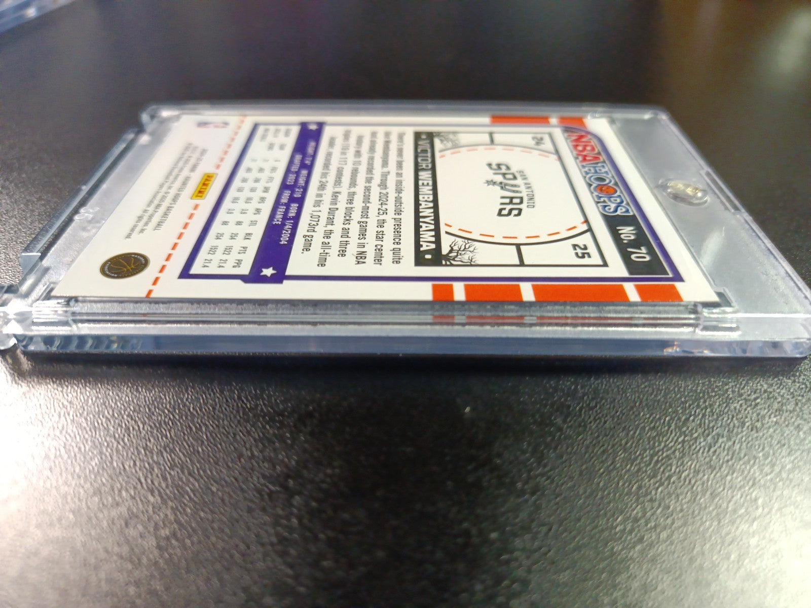 Orange Pumpkin Wembanyama Haunted Hoops Panini 2024-25 Basketball Card Spurs 