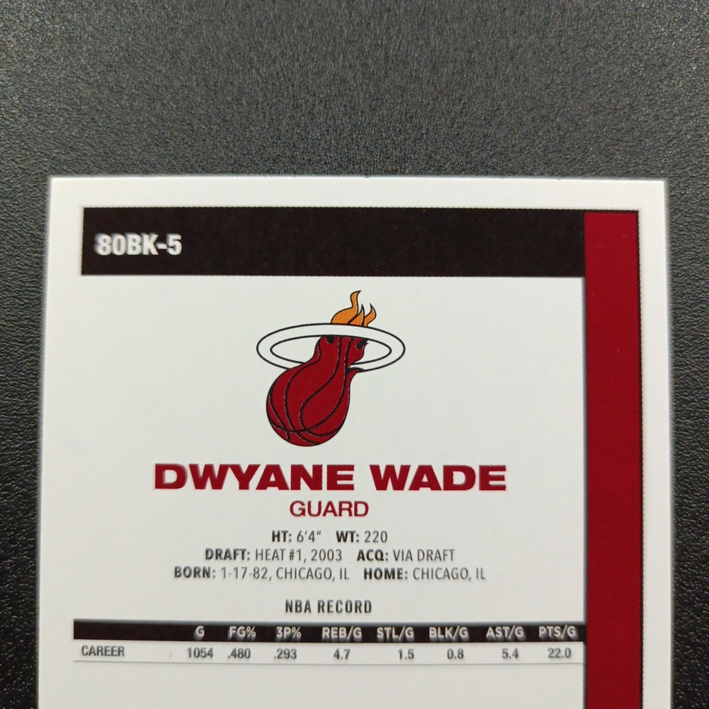 2025-26 Topps Basketball Card Dwyane Wade Silver Foil 45th Anniversary