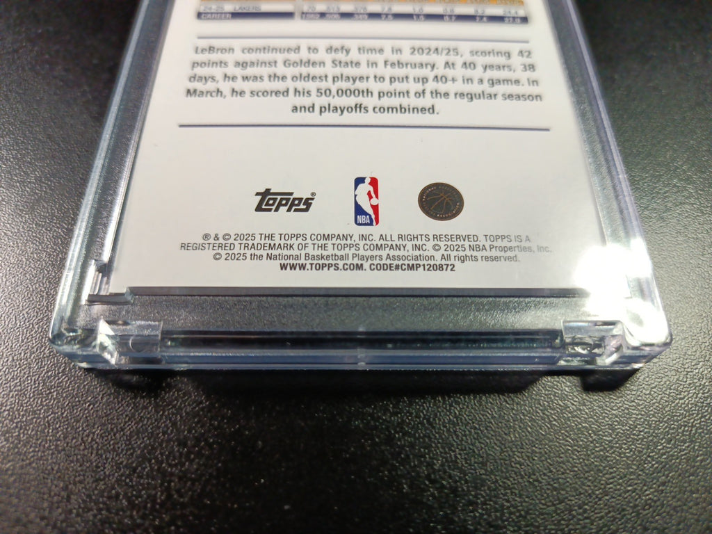 LeBron James Season Tip Off Gold Foil Card 2025-26 Topps Basketball Card Lakers