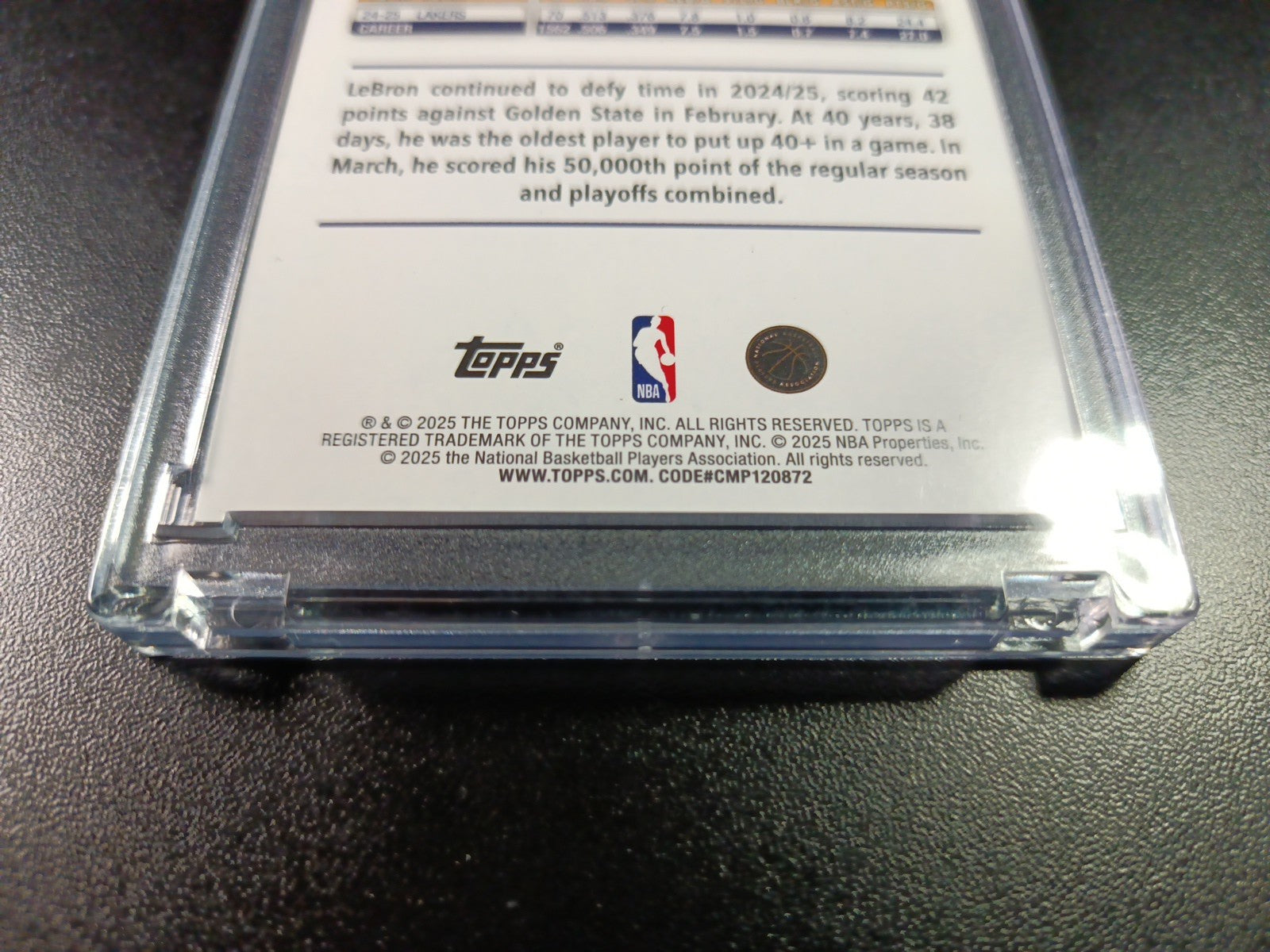 LeBron James Season Tip Off Gold Foil Card 2025-26 Topps Basketball Card Lakers