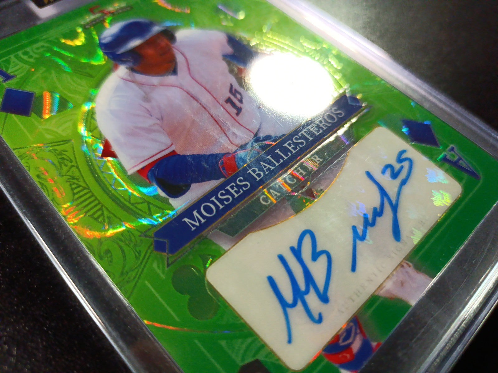 Moises Ballesteros #1/3 Autograph Rare Rookie MLB Baseball Card Wave Prizm