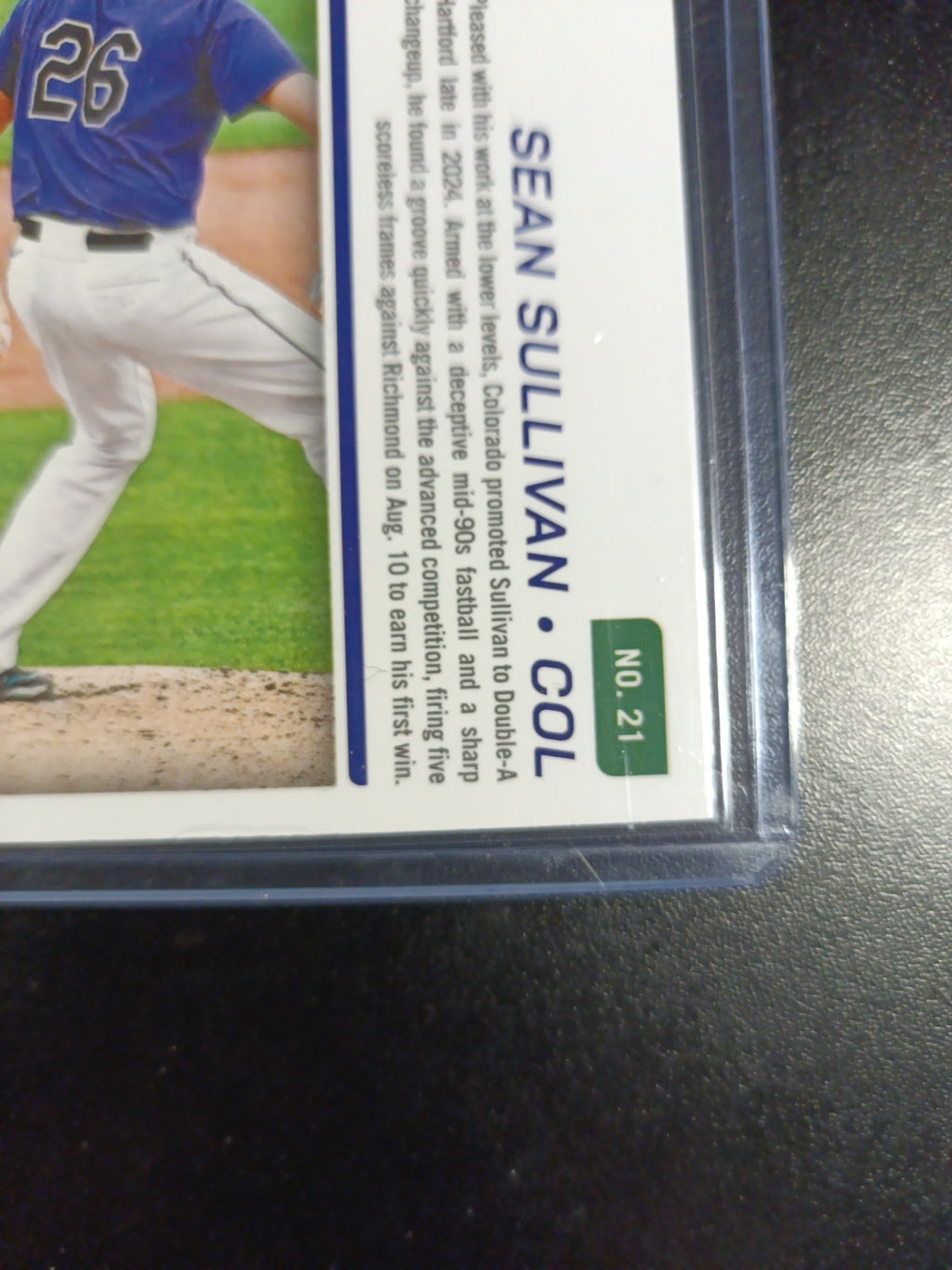 Autograph Sean Sullivan Colorado Rockies Rookie Prizm Baseball Card Panini