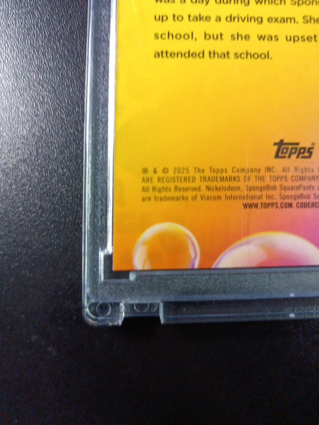 SpongeBob # 62/175 Silver Wave Refractor Mrs. Puff Relaxing Card Topps /175