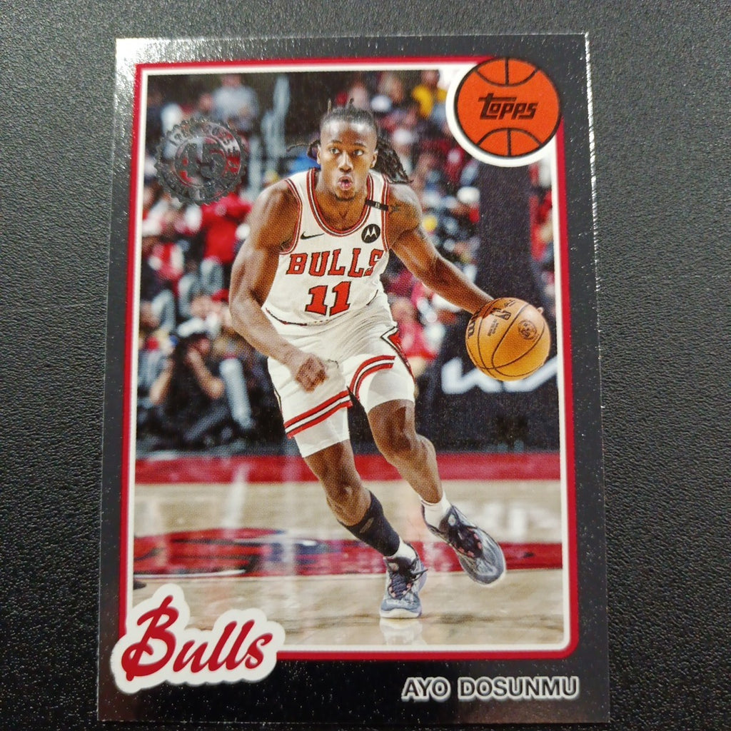 2025-26 Topps Basketball Card Ayo Dosunmu Silver Foil 45th Anniversary
