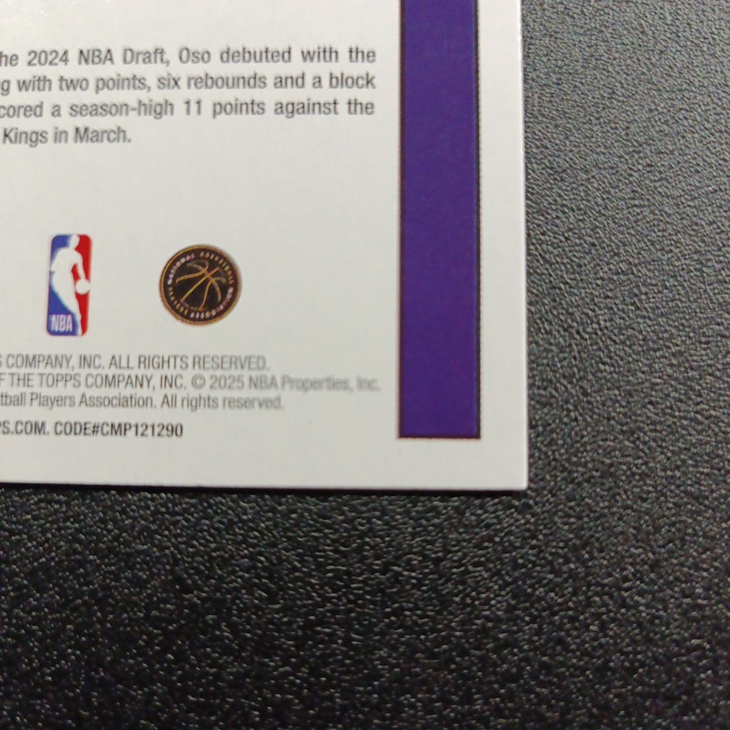 2025-26 Topps Basketball Card Oso Ighodaro Silver Foil 45th Anniversary