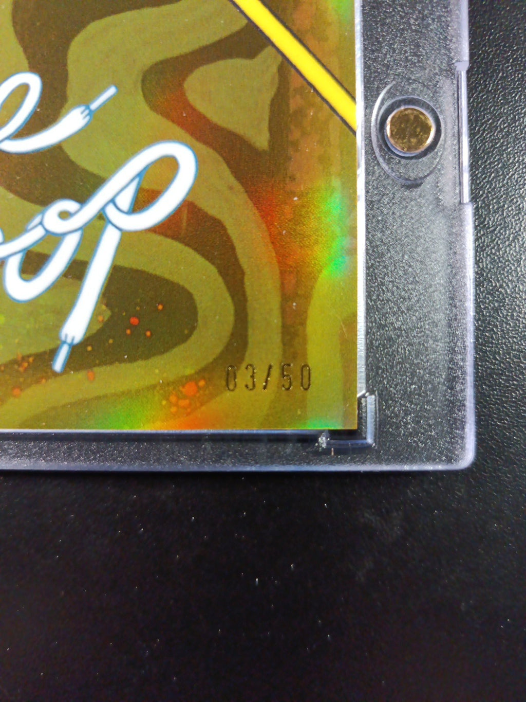 SpongeBob 3/50 Gold Refractor Loop De Loop Song Card Topps Chrome /50