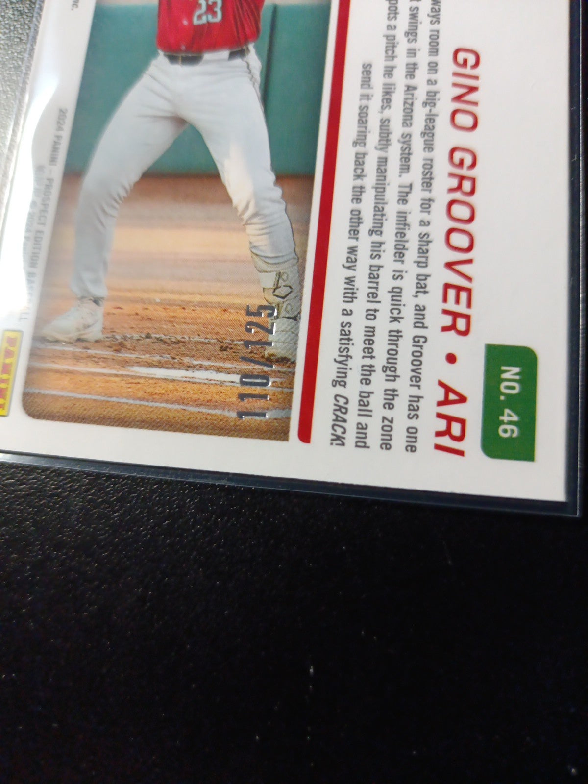 # /125 Prizm Autograph Gino Groover Panini Prospect Rookie Baseball Card 2024