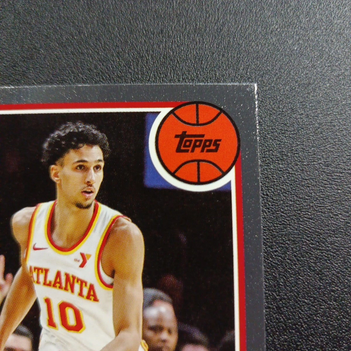 2025-26 Topps Basketball Card Zaccharie Risacher Silver Foil 45th Anniversary