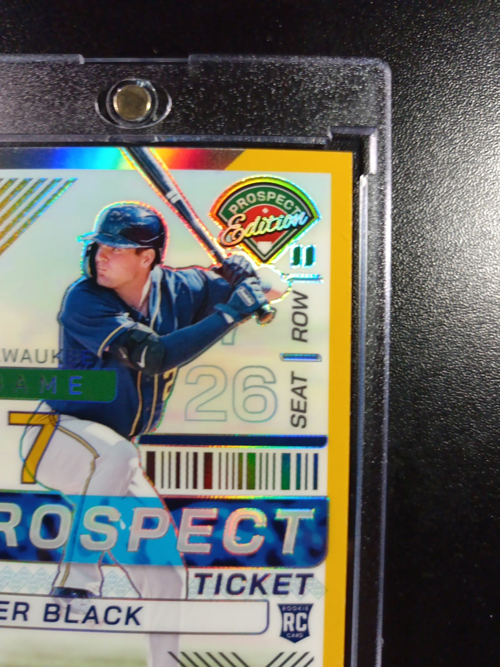 Tyler Black # /10 Panini Prospects Gold Prizm Refractor Baseball Card MLB