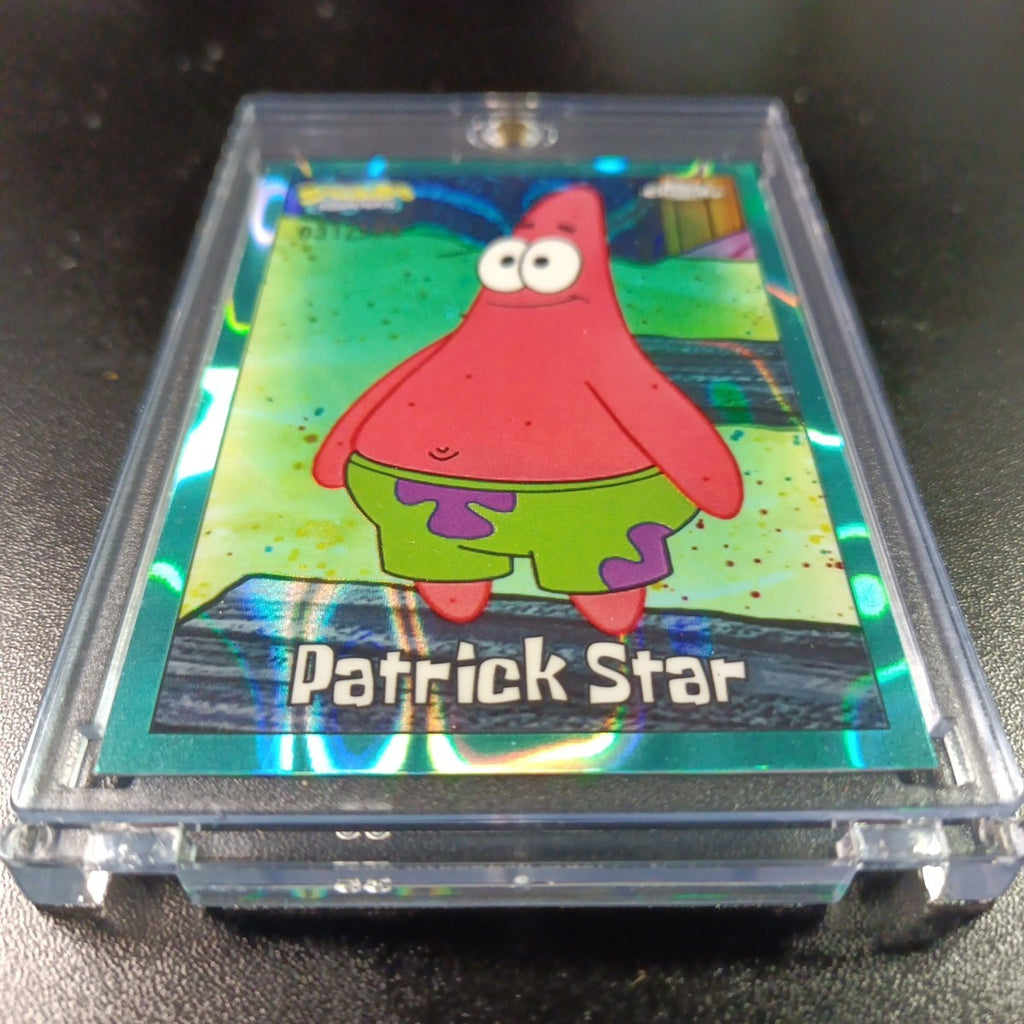 SpongeBob # 31/199 Patrick Star Aqua Lava Refractor Card Topps Case Hit /199