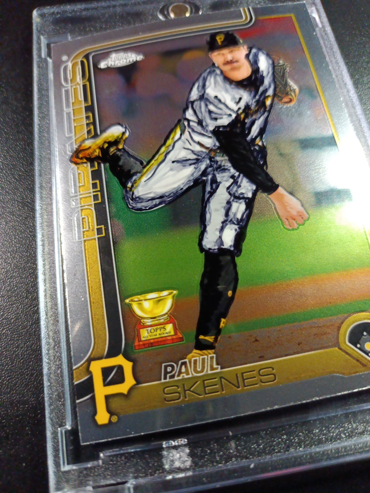 Paul Skenes Artist Sketch Baseball Card Topps All Star Rookie 2025 Gift Idea