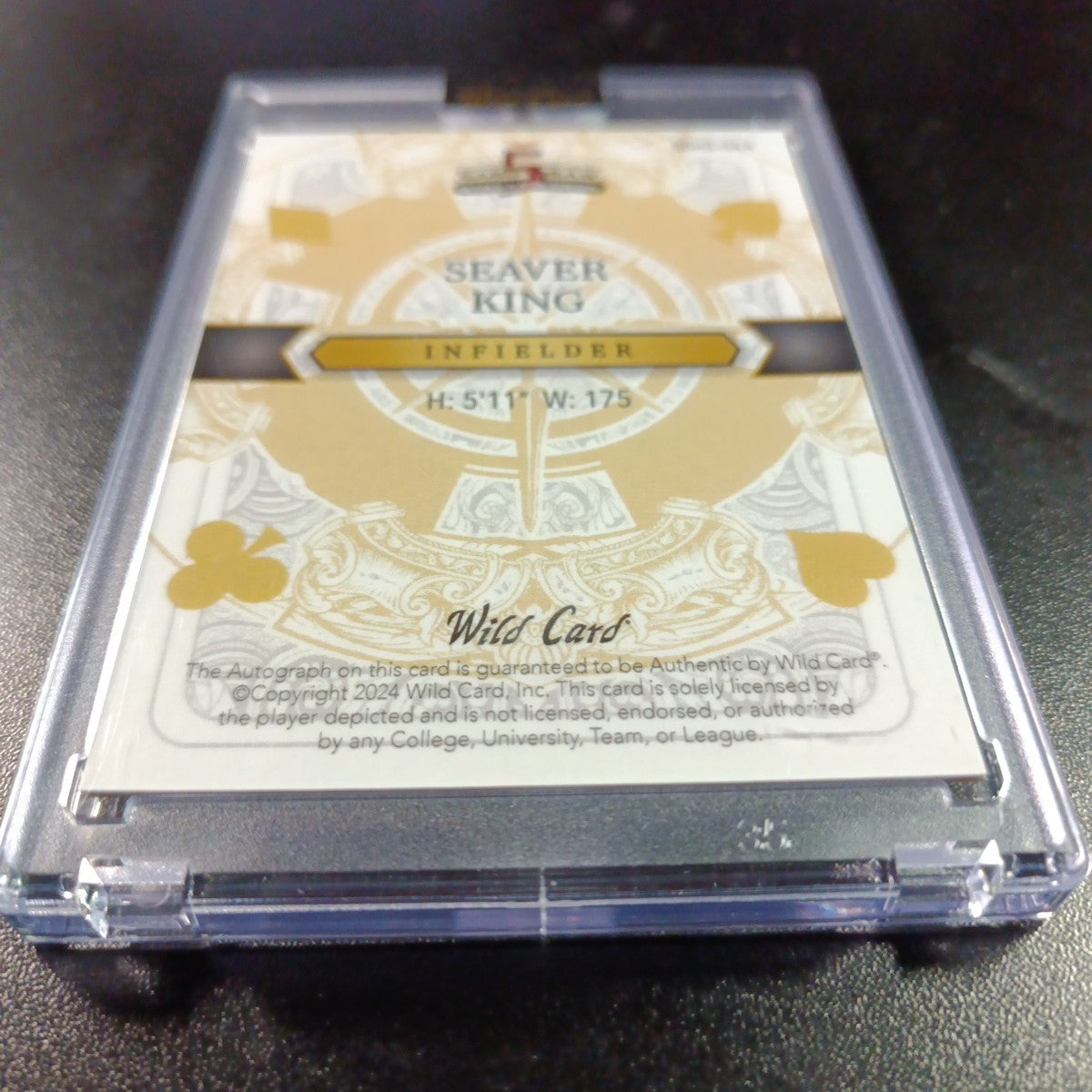 # 1/1 Autograph Seaver Kings Gold Mojo Prizm Refractor Rookie Baseball Wild Card