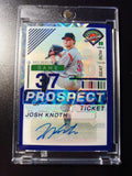 # /49 Prizm Autograph Josh Knoth Panini Prospect Rookie Baseball Card 2024