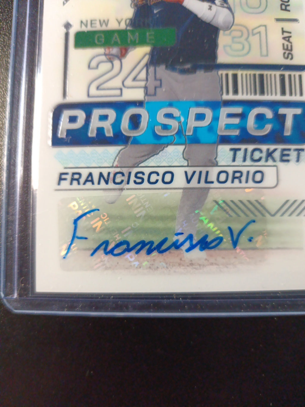 Yankees Rookie Autograph Francisco Vilorio Prospect Baseball Card 
